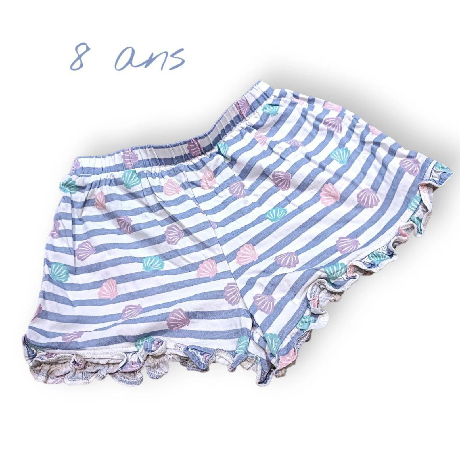 🌊🐚 lichte short met schelpen – zomer & comfort – 8 jaar 🐚🌊 – photo 2